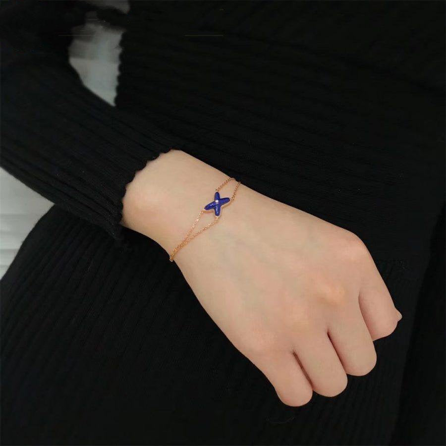 [TOPON]Hollow Design Four-Leaf Clover Flower Shape Ring