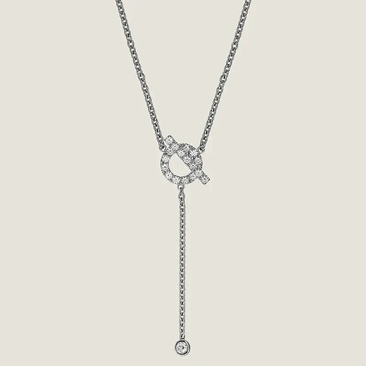 [TOPON]FINESSE SILVER DIAMOND NECKLACE