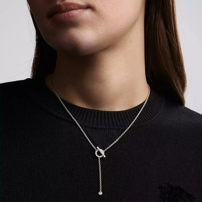 [TOPON]FINESSE SILVER DIAMOND NECKLACE