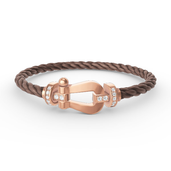 [TOPON]FORCE LARGE HORSESHOE HALF DIAMOND BRACELET ROSE GOLD