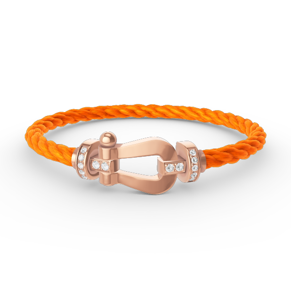 [TOPON]FORCE LARGE HORSESHOE HALF DIAMOND BRACELET ROSE GOLD