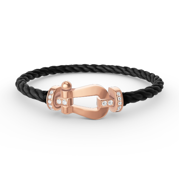 [TOPON]FORCE LARGE HORSESHOE HALF DIAMOND BRACELET ROSE GOLD