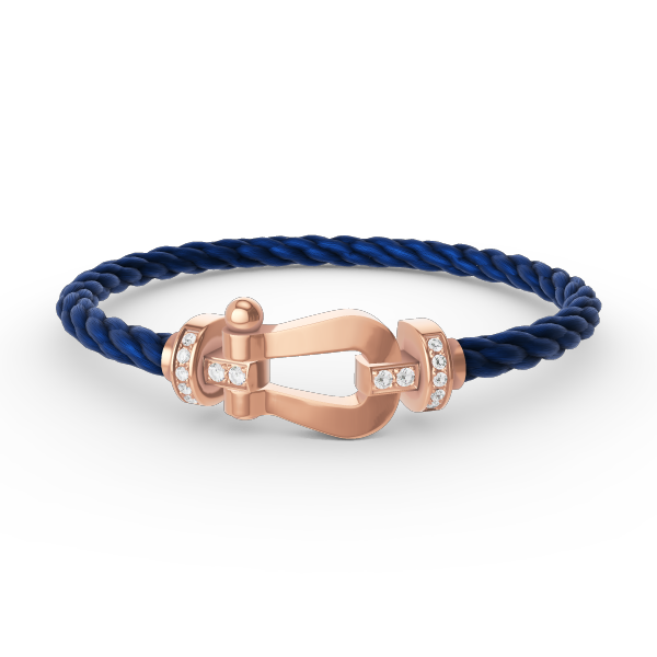 [TOPON]FORCE LARGE HORSESHOE HALF DIAMOND BRACELET ROSE GOLD