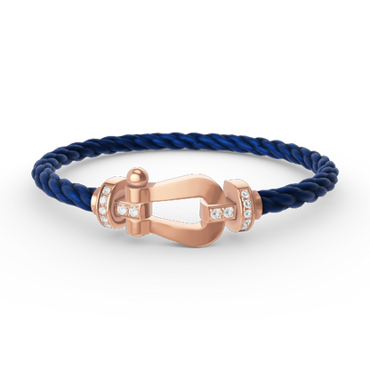 [TOPON]FORCE LARGE HORSESHOE HALF DIAMOND BRACELET ROSE GOLD