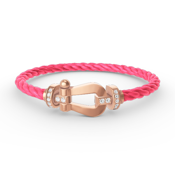 [TOPON]FORCE LARGE HORSESHOE HALF DIAMOND BRACELET ROSE GOLD