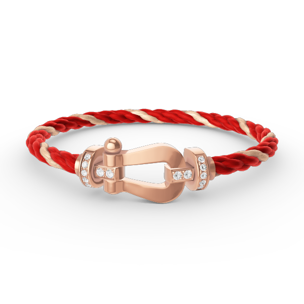 [TOPON]FORCE LARGE HORSESHOE HALF DIAMOND BRACELET ROSE GOLD