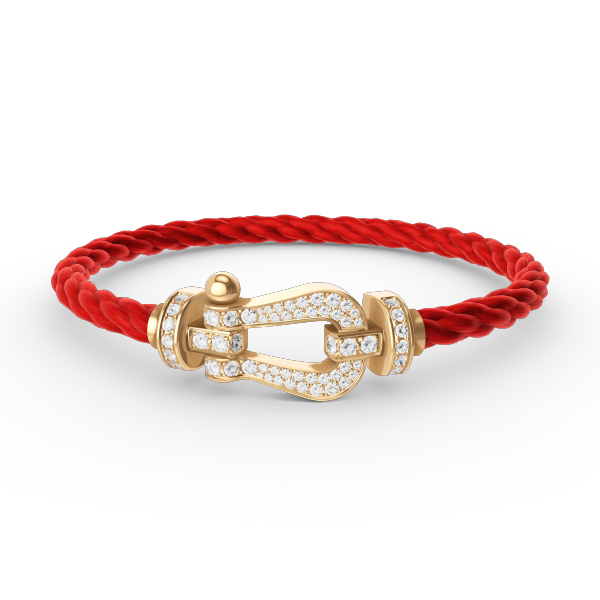 [TOPON]FORCE LARGE HORSESHOE FULL DIAMOND BRACELET GOLD