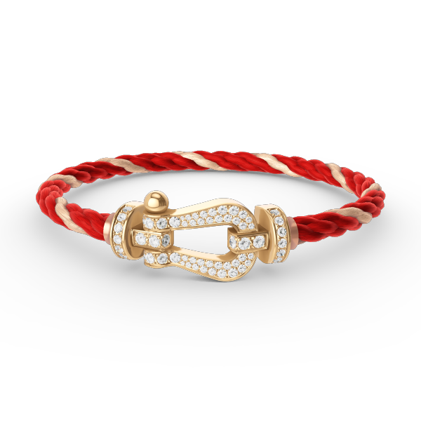 [TOPON]FORCE LARGE HORSESHOE FULL DIAMOND BRACELET GOLD