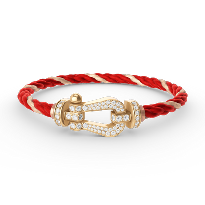 [TOPON]FORCE LARGE HORSESHOE FULL DIAMOND BRACELET GOLD