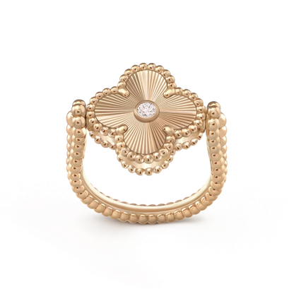 [TOPON]CLOVER RIVERSIBLE ROSE GOLD RING