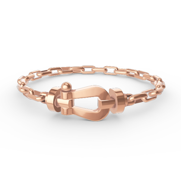 [TOPON]FORCE LARGE HORSESHOE CLASP  METAL BRACELET