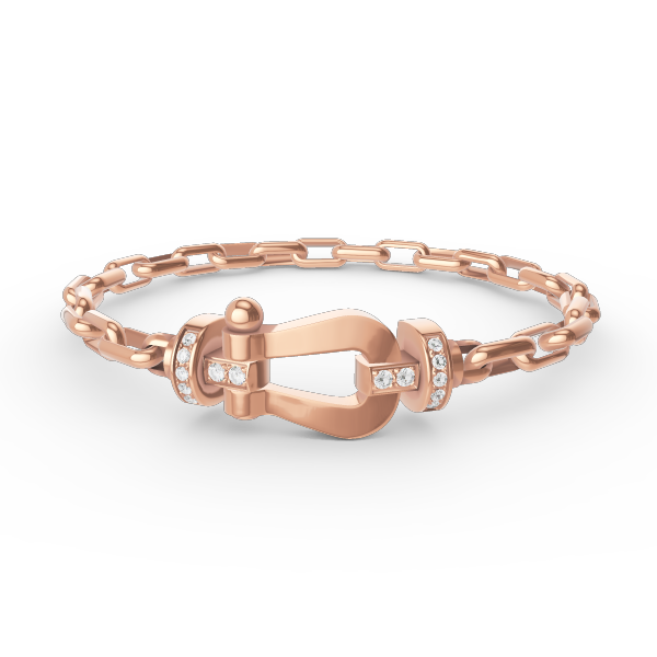 [TOPON]FORCE LARGE HORSESHOE CLASP  METAL BRACELET