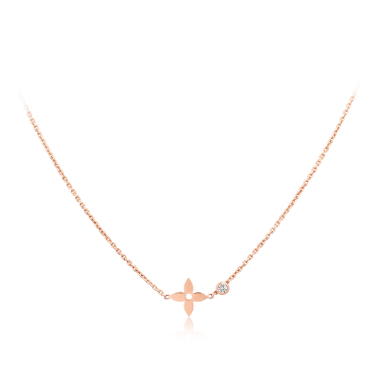 [TOPON]BLOSSOM PENDANT PINK GOLD AND DIAMOND