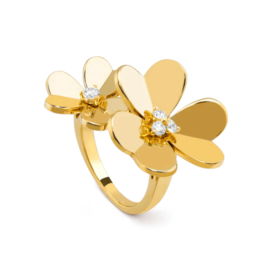 [TOPON]CLOVER COMOS GOLD DIAMOND RING