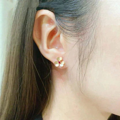 [TOPON]FRIVOLE  FLOWER PINK EARRINGS