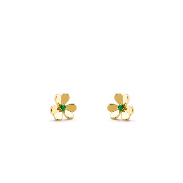 [TOPON]FRIVOLE  FLOWER MALACHITE EARRINGS