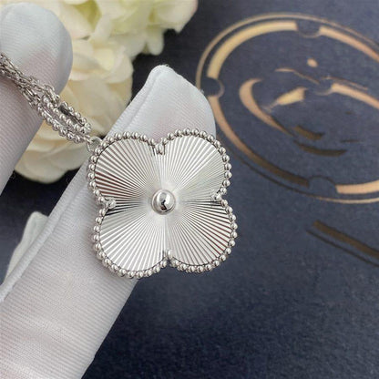 [TOPON]CLOVER 25MM SILVER BIG CLOVER NECKLACE