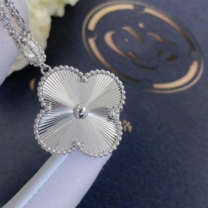 [TOPON]CLOVER 25MM SILVER BIG CLOVER NECKLACE