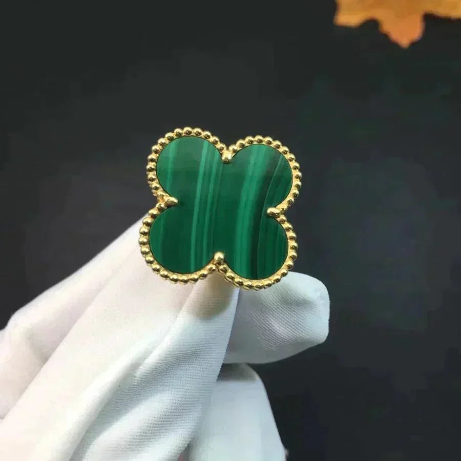 [TOPON]CLOVER MALACHITE RING