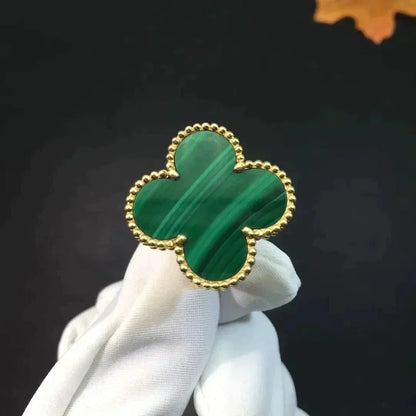 [TOPON]CLOVER MALACHITE RING