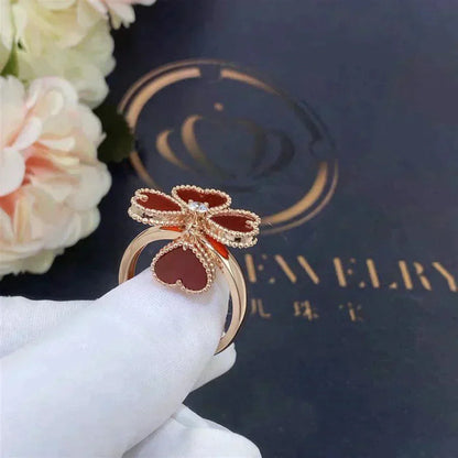 [TOPON]SWEET CLOVER CARNELIAN RING