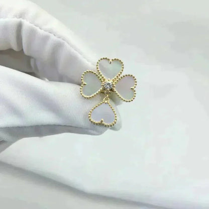 [TOPON]SWEET CLOVER WHITE MOP RING