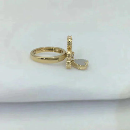 [TOPON]SWEET CLOVER WHITE MOP RING