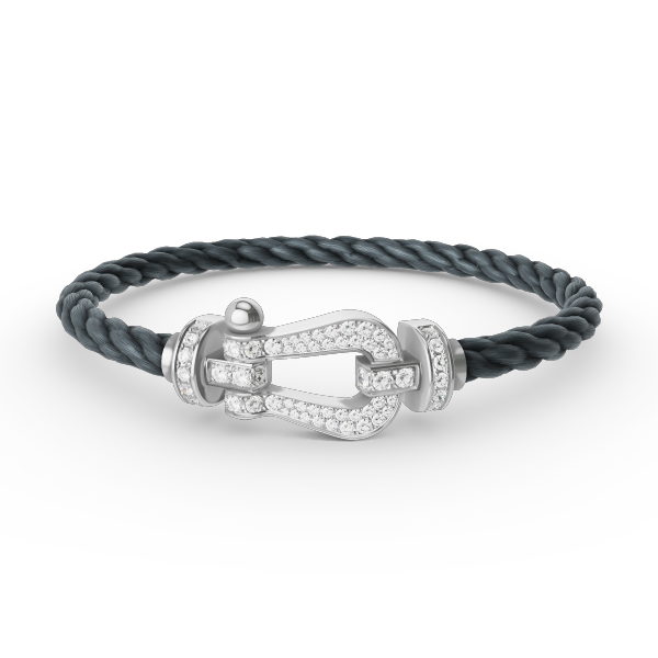 [TOPON]FORCE LARGE HORSESHOE FULL DIAMOND BRACELET SILVER