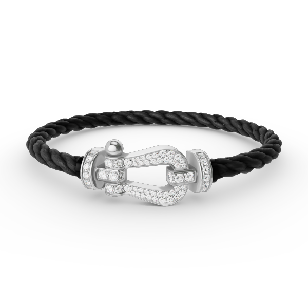 [TOPON]FORCE LARGE HORSESHOE FULL DIAMOND BRACELET SILVER