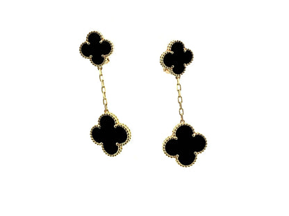 [TOPON]CLOVER 2 MOTIFS  EARRINGS (MULTIPLE CHOICESC