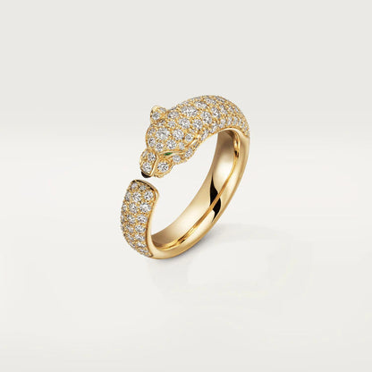 [TOPON]PANTHERE PINK GOLD DIAMOND RING